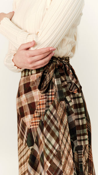 Wrap Skirt - Multi Plaid