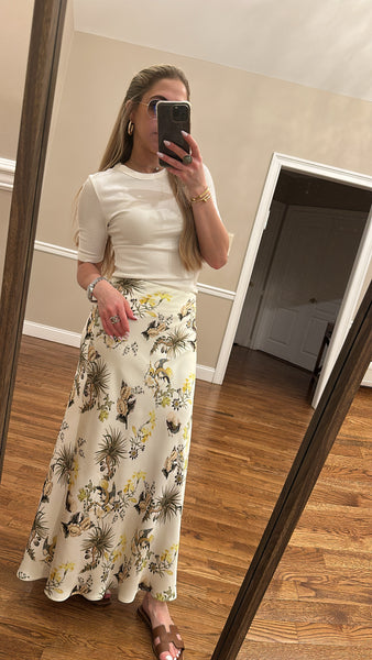 Printed Slip Skirt