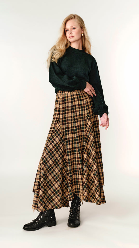 Asymmetric Plaid Skirt Third By Cee Asymmetric Plaid Skirt Third By Cee