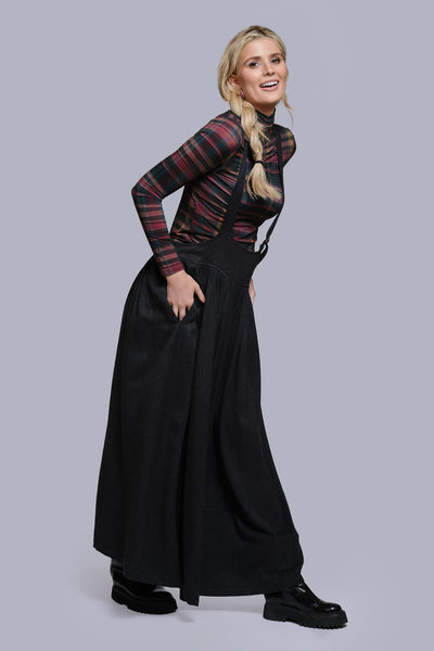 Printed Turtleneck-Plaid