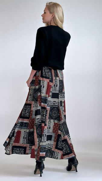 Panel Maxi Skirt - Patchwork