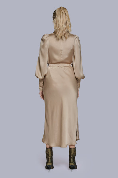 Silk Cowl Neck Blouse