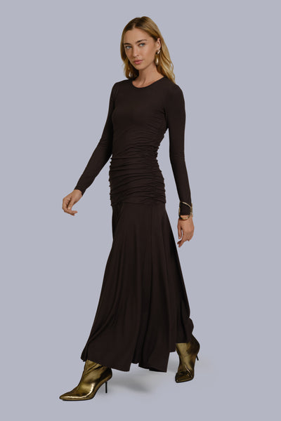 Drop-Waist Maxi Dress