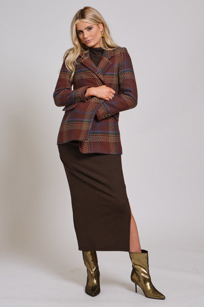 Boyfriend Blazer-Plaid