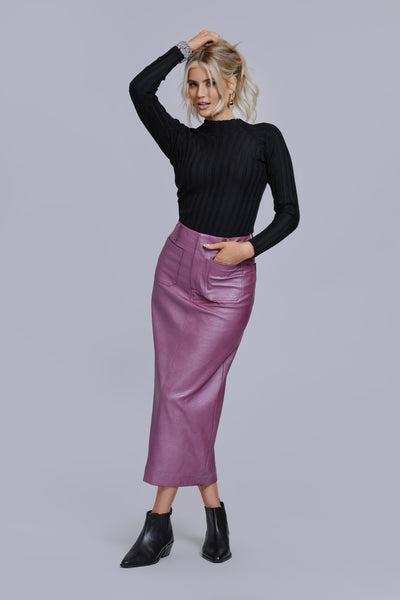 Leather Pencil Skirt