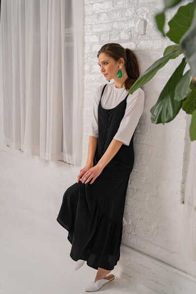 Button Down Maxi Jumper