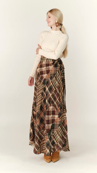 Wrap Skirt - Multi Plaid