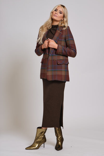 Boyfriend Blazer-Plaid