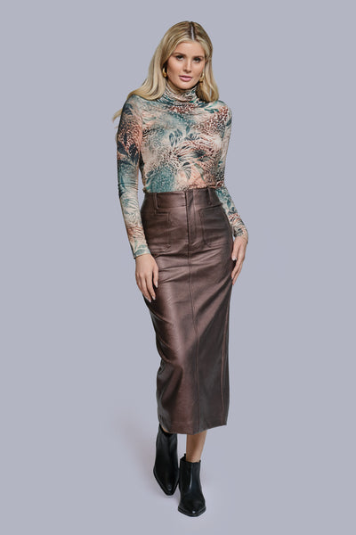Printed Turtleneck - Animaflora