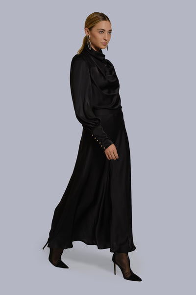 Silk Cowl Neck Blouse