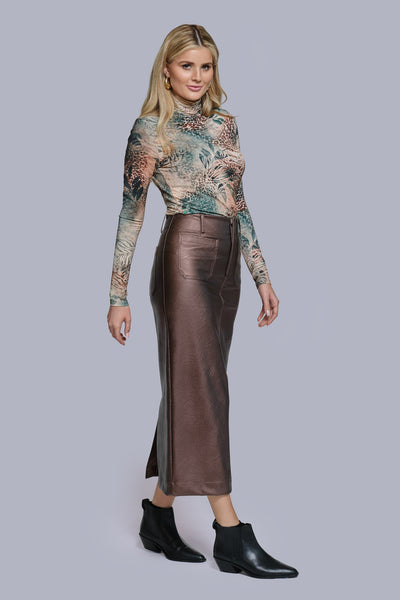 Leather Pencil Skirt