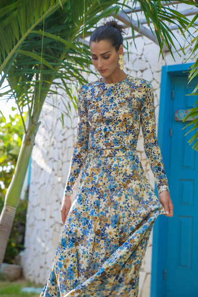 Printed Slip Skirt