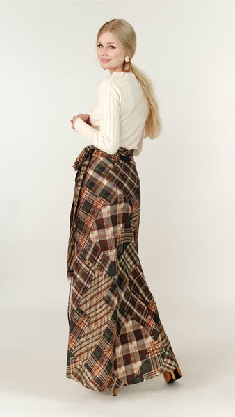 Wrap Skirt - Multi Plaid