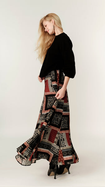 Panel Maxi Skirt - Patchwork