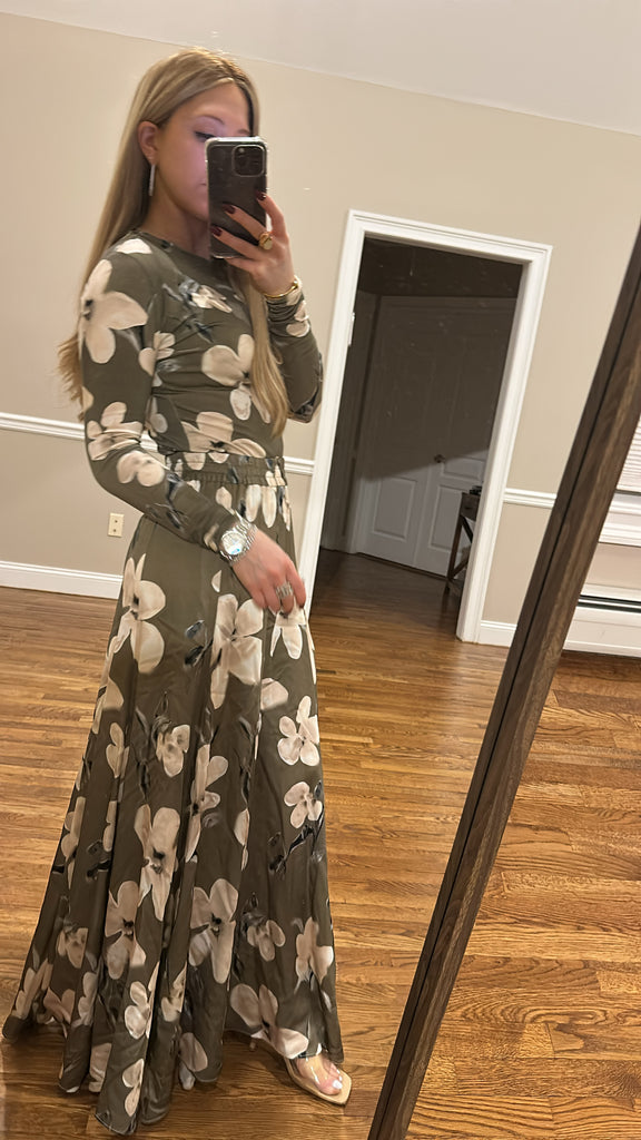 Printed Panel Skirt