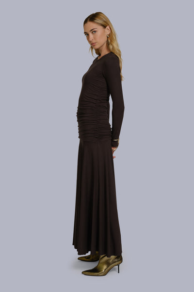 Drop-Waist Maxi Dress