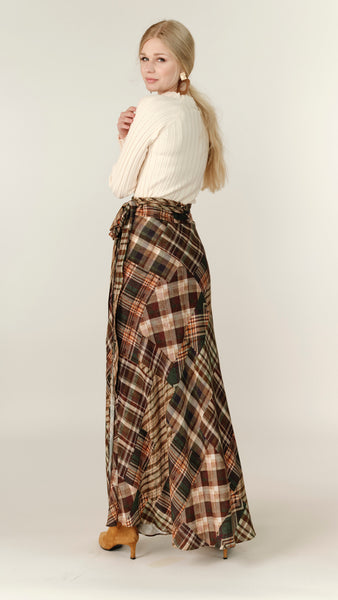 Wrap Skirt - Multi Plaid