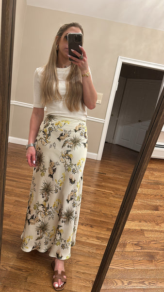 Printed Slip Skirt