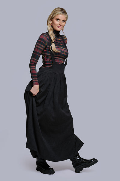 Printed Turtleneck-Plaid