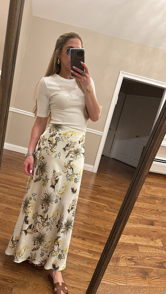 Printed Slip Skirt