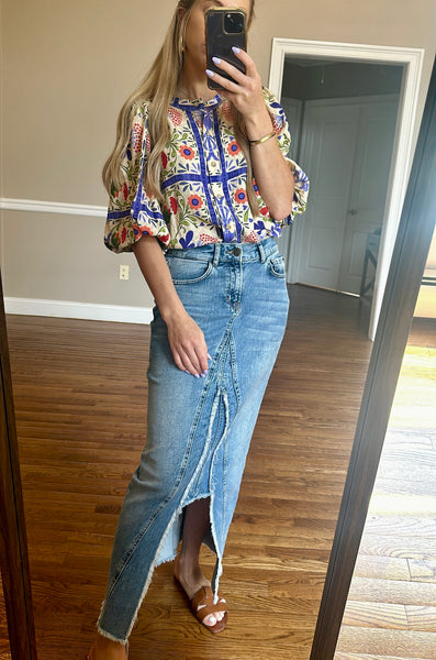 Printed Bubble Shirt