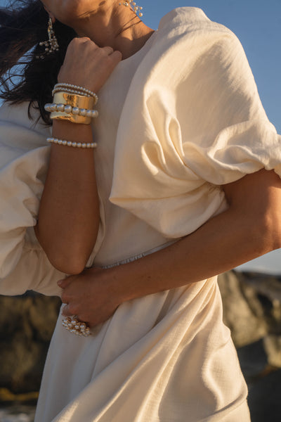 Asymmetric Dress - Ivory