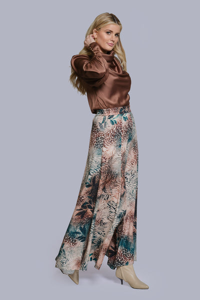 Silk Cowl Neck Blouse