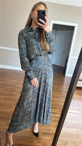 Femme Dress- Tweed print