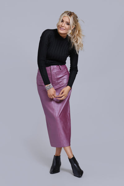 Leather Pencil Skirt