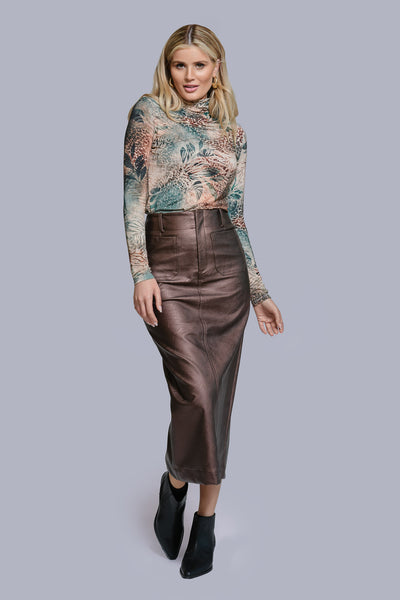 Leather Pencil Skirt