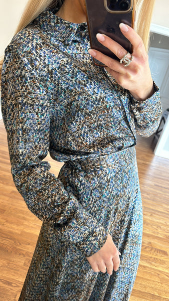Femme Dress- Tweed print