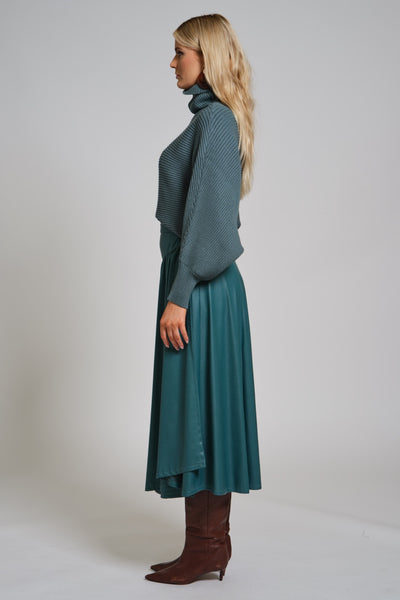 Leather Wrap skirt