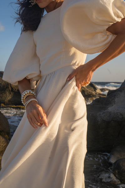 Asymmetric Dress - Ivory