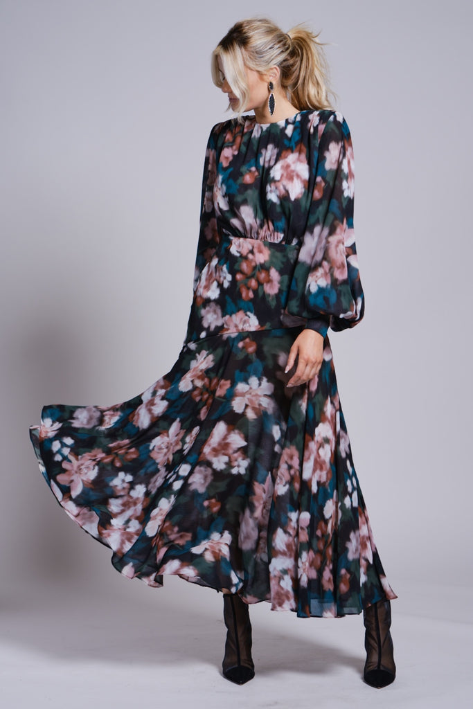 Drop Waist Belted Dress-Print Third By Cee Drop Waist Belted Dress-Print Third By Cee