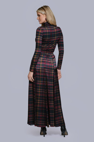 Printed Turtleneck-Plaid