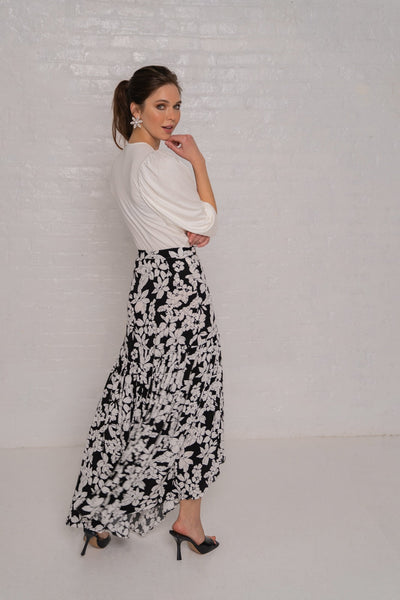 Printed Wrap Skirt - Floral Print