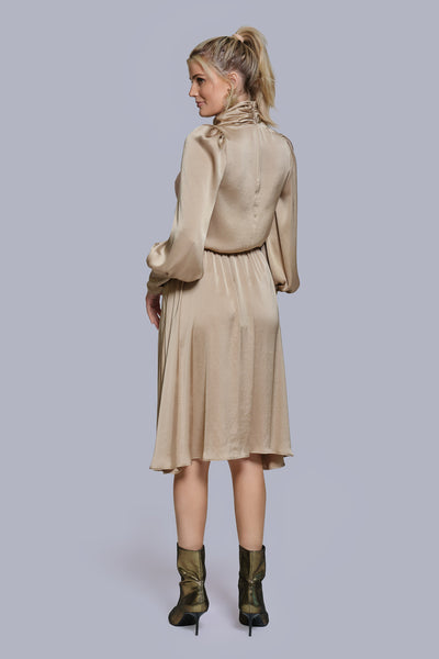 Silk Cowl Neck Blouse