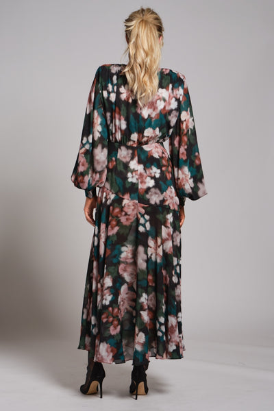 Drop Waist Belted Dress-Print
