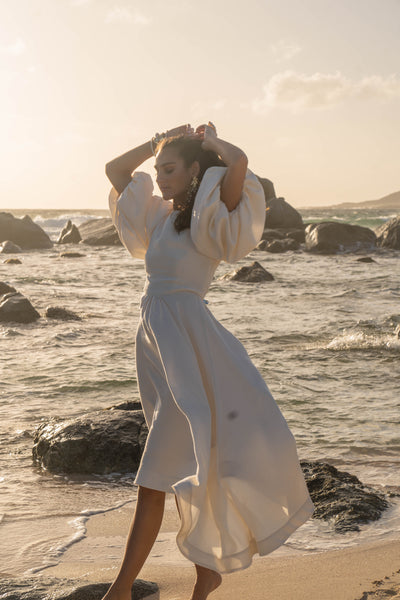 Asymmetric Dress - Ivory