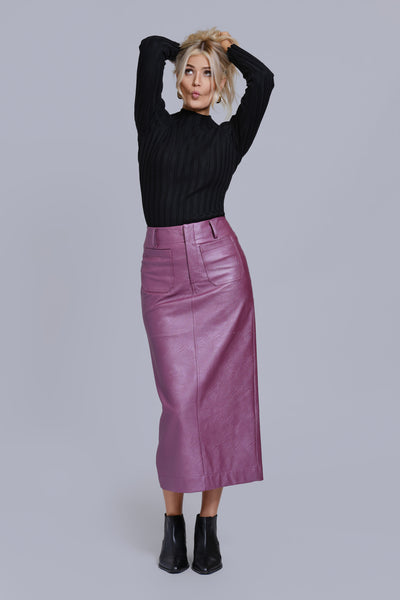 Leather Pencil Skirt