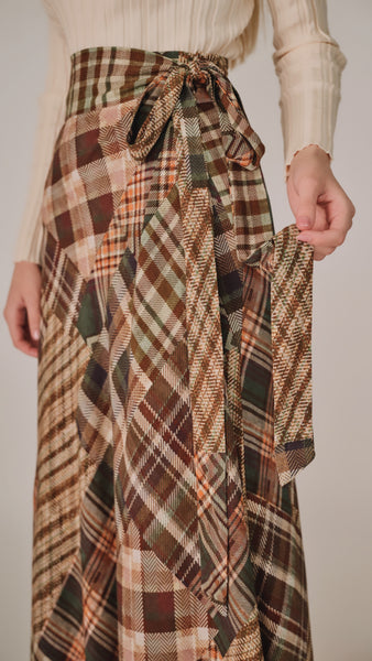 Wrap Skirt - Multi Plaid
