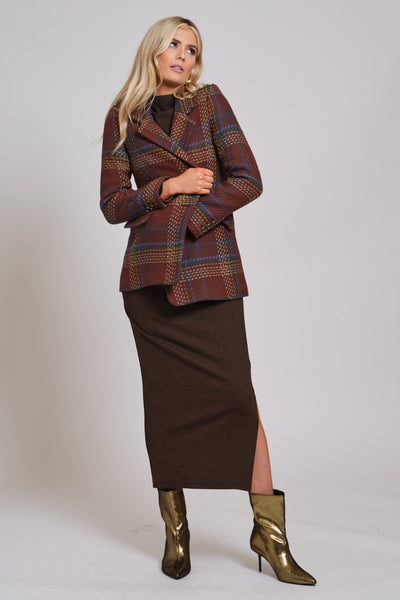 Boyfriend Blazer-Plaid