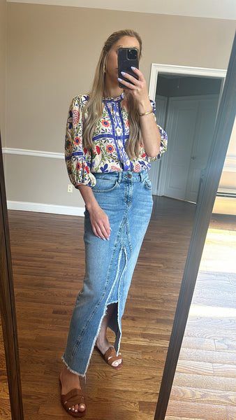 Printed Bubble Shirt