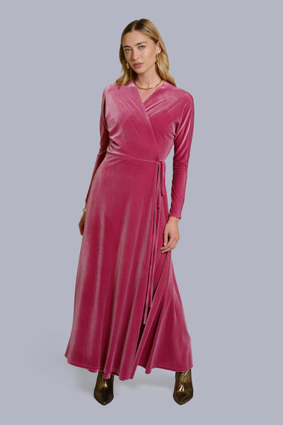 Velvet Wrap Dress