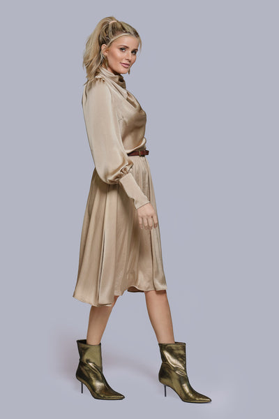 Silk Cowl Neck Blouse