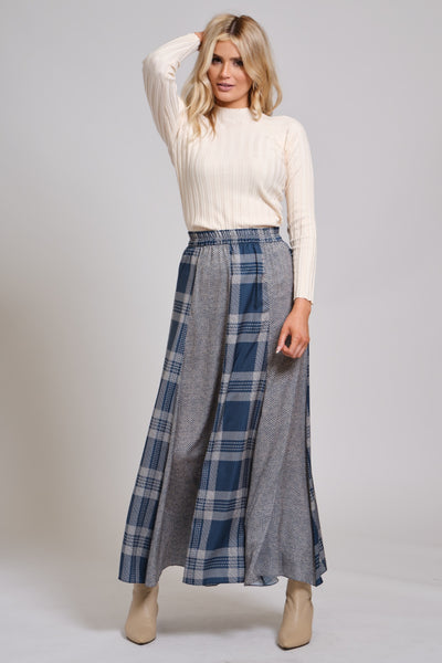 Panel Skirt-Combo Print