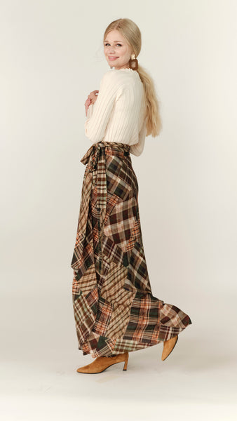 Wrap Skirt - Multi Plaid