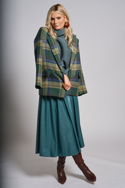 Boyfriend Blazer-Plaid