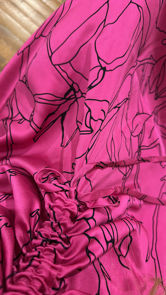 Drawstring Dress-Print