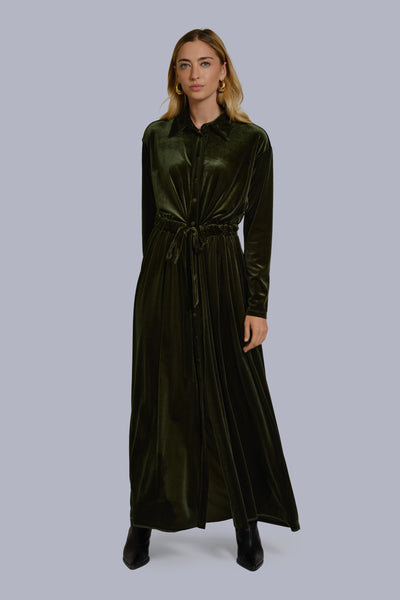 Velvet Shirtdress